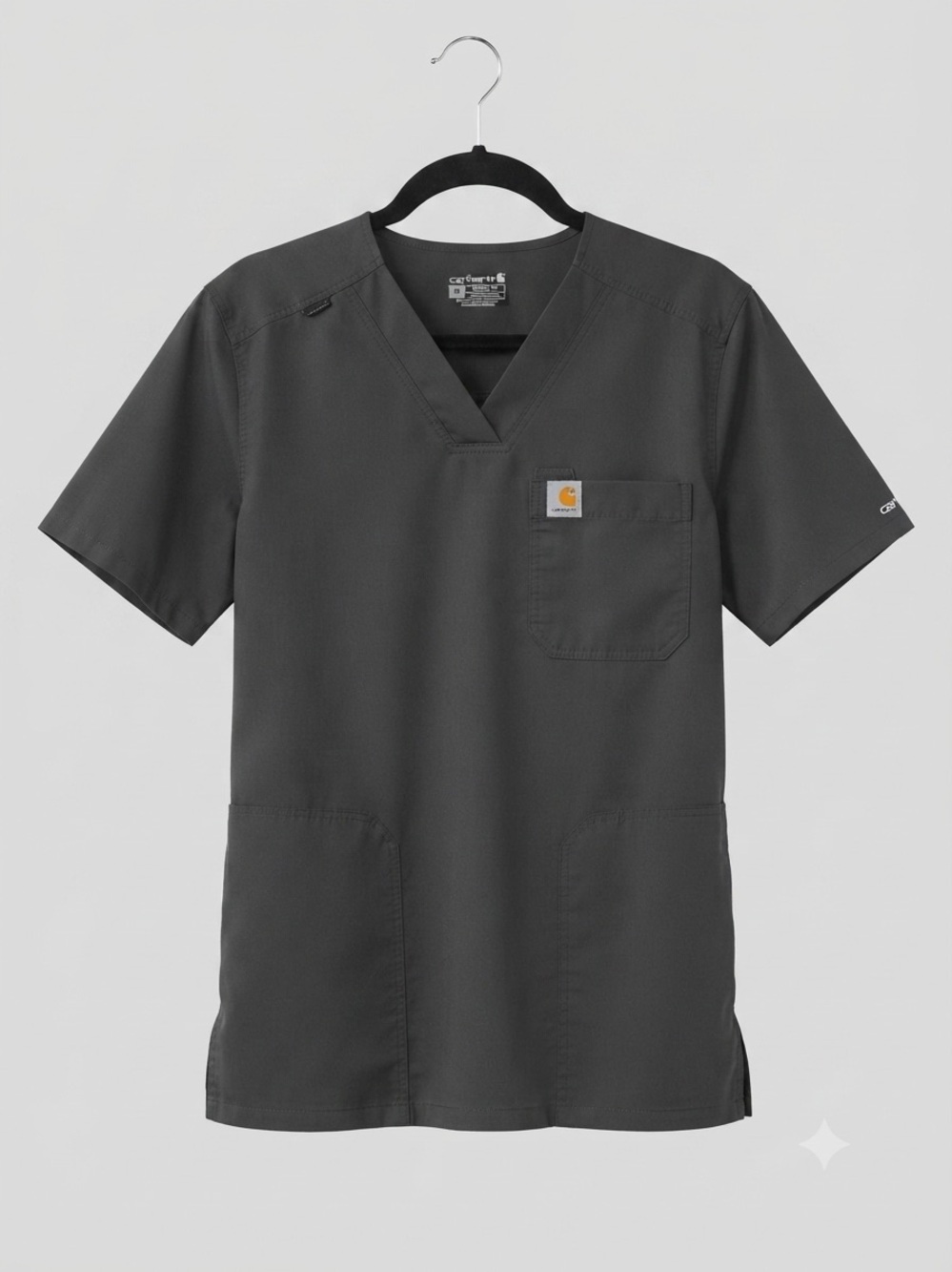 Carhartt Black Medical Scrub Top - Men’s Medium Style C16113 Modern Fit
